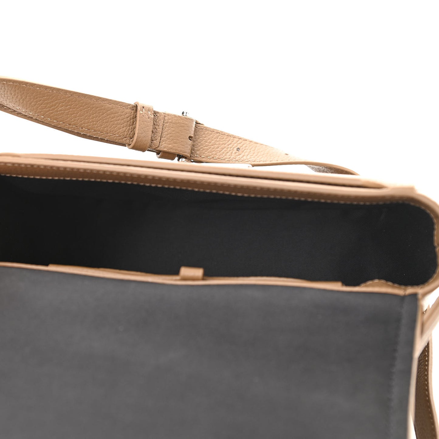 Calfskin Mini Pashli Saddle Belt Bag Brown