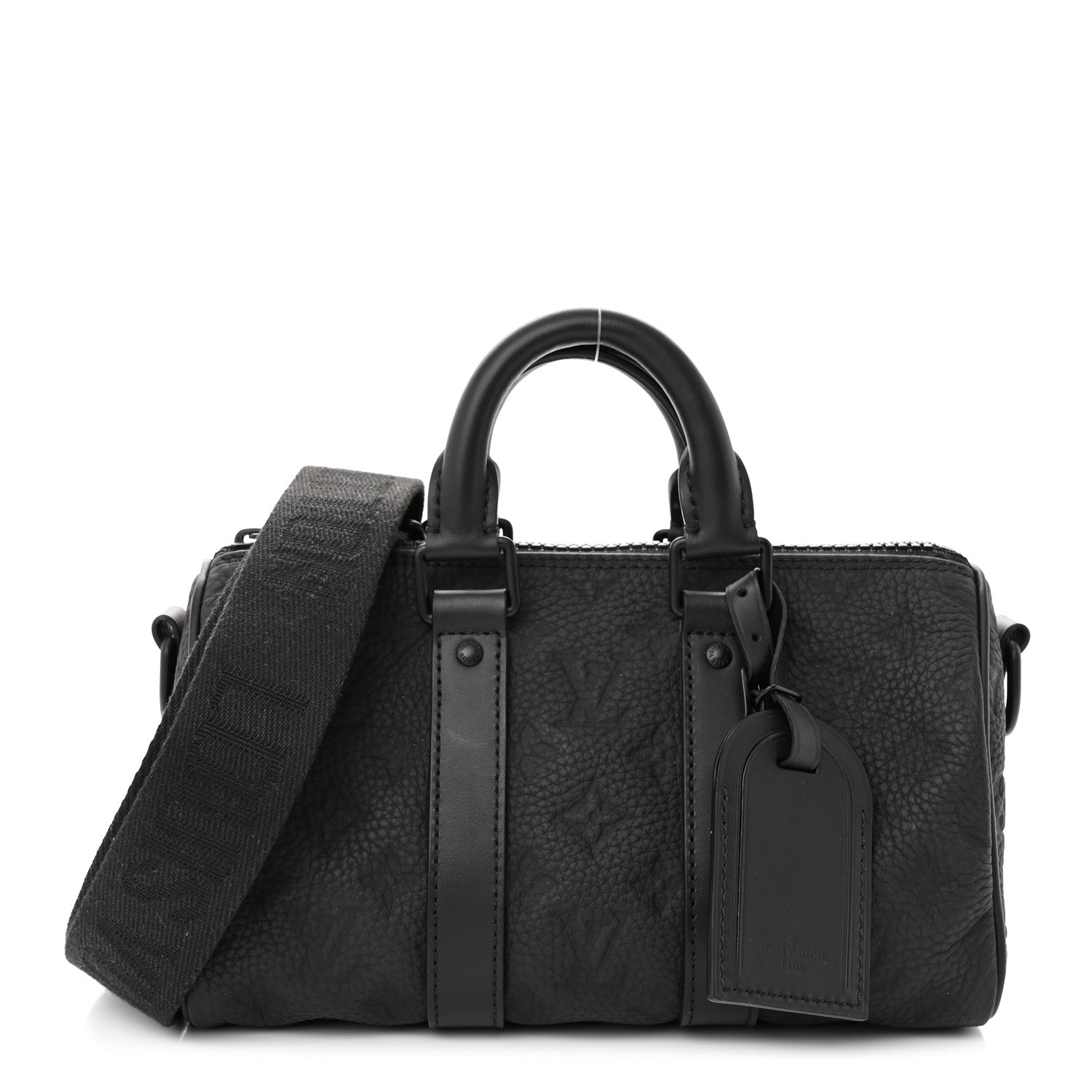 Louis Vuitton Monogram Taurillon Keepall Bandouliere 25 Black 1 of 8