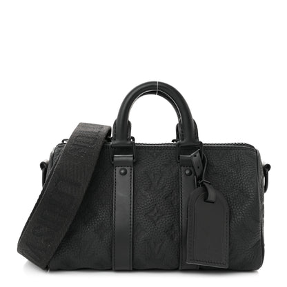 Louis Vuitton Monogram Taurillon Keepall Bandouliere 25 Black 1 of 8