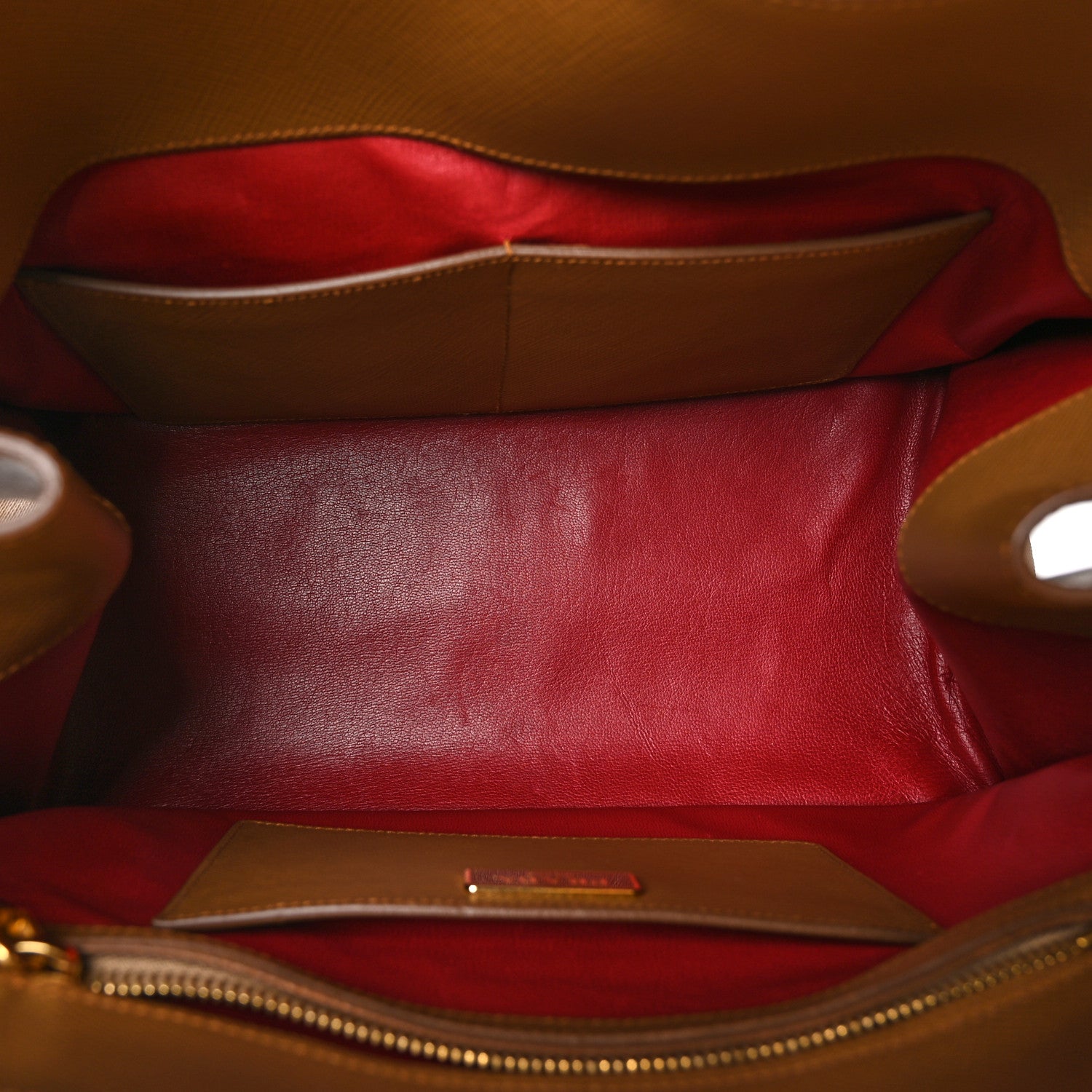 Prada Saffiano Cuir Shopping Tote Caramel 5 of 12