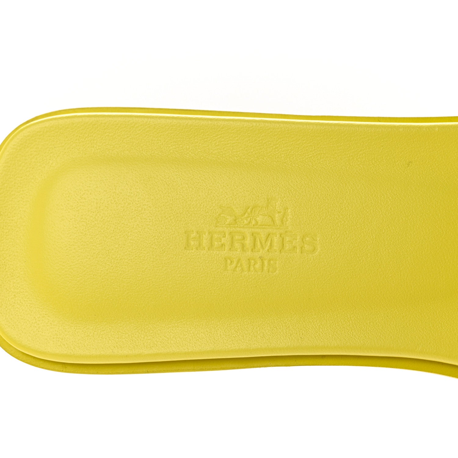 Hermes Epsom Oran Sandals 38 Jaune Pollen 7 of 8