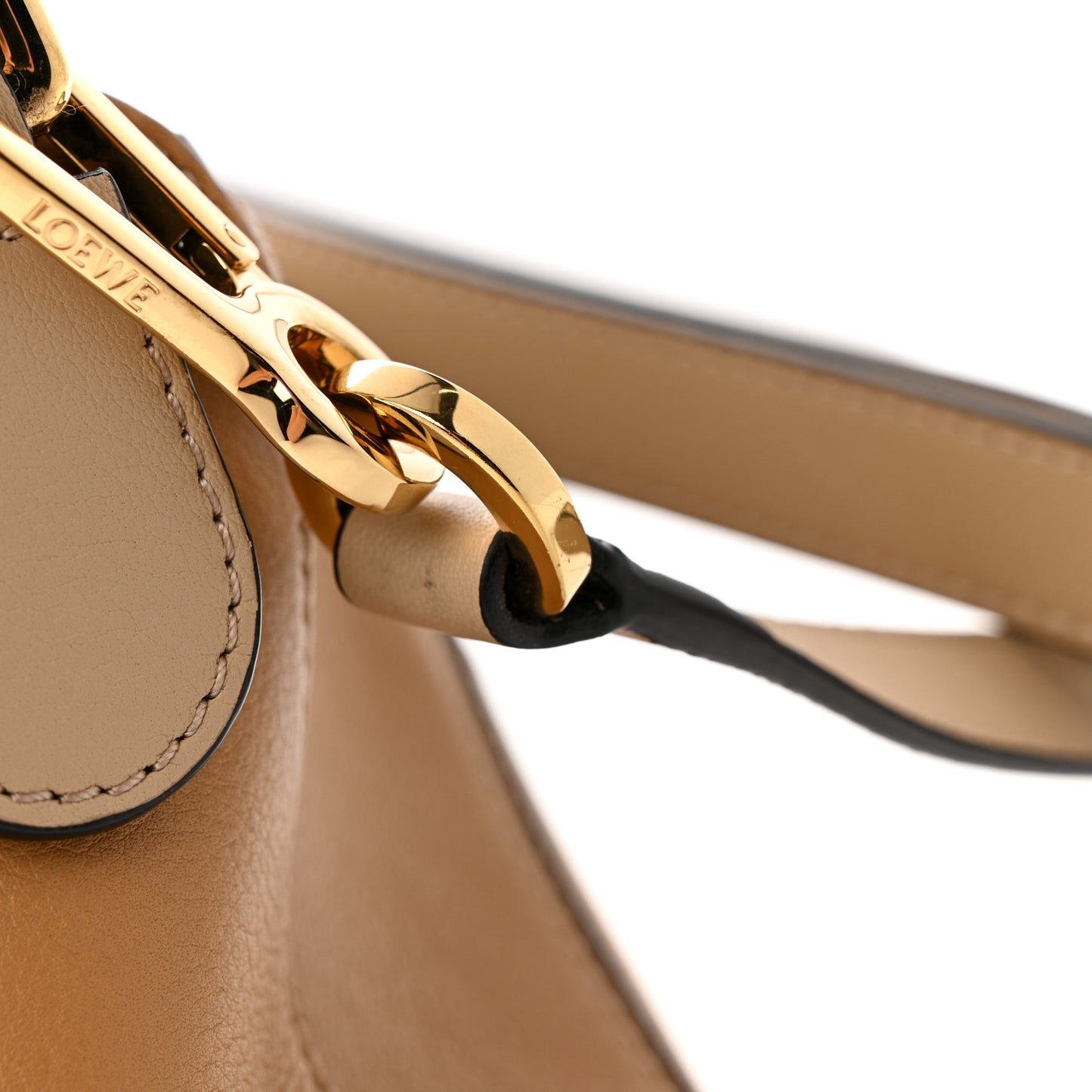 Calfskin Small Puzzle Bag Dusty Beige Soft White