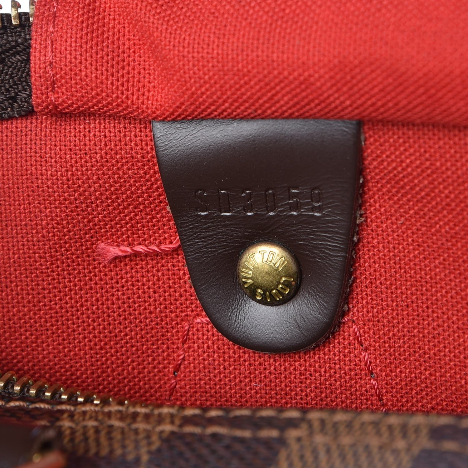 Louis Vuitton Damier Ebene Speedy 30 7 of 7