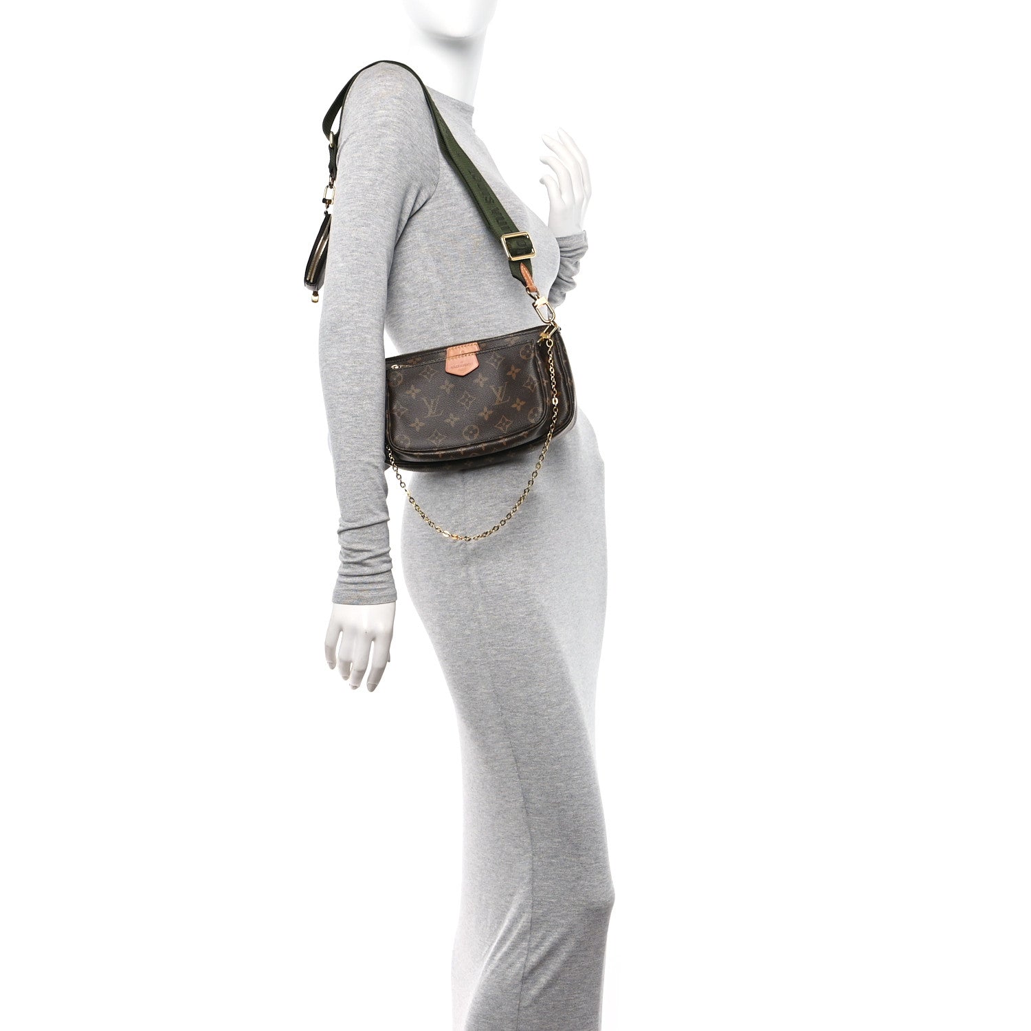 Louis Vuitton Monogram Multi Pochette Accessories Kaki 2 of 14