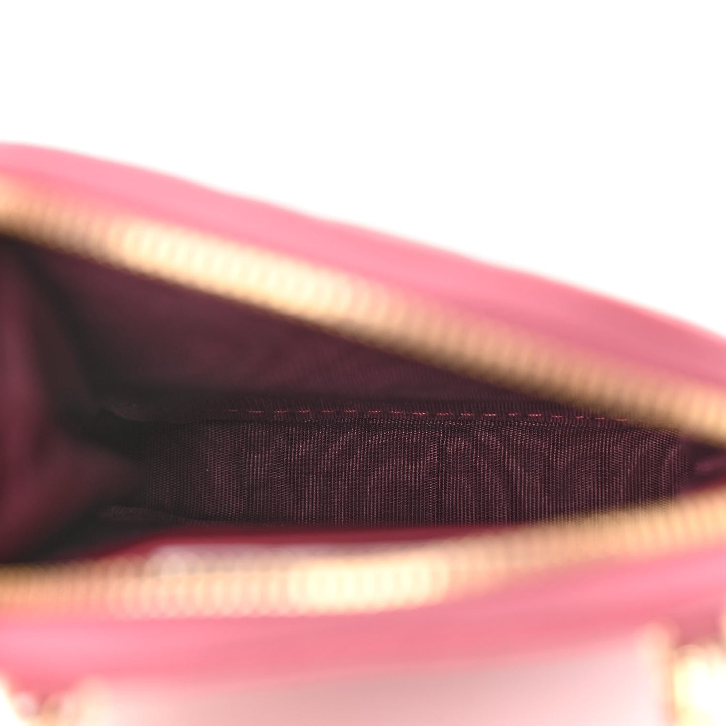 Lambskin Cannage Lady Dior Phone Holder Strawberry Pink