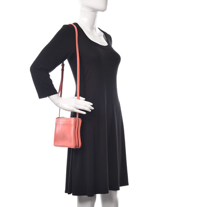 Celine Lambskin Small Trio Crossbody Bag Lipstick 2 of 16