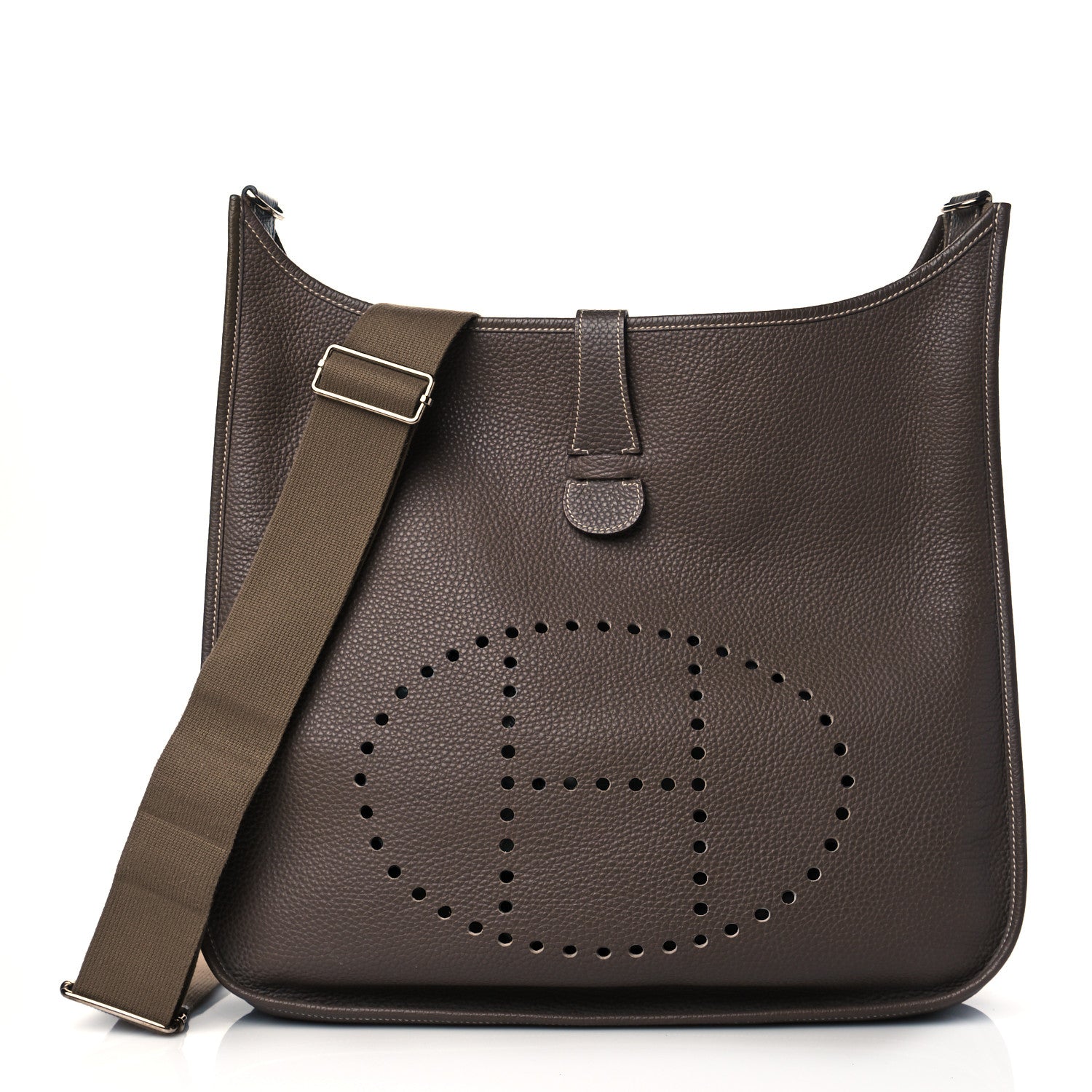 Hermes Taurillon Clemence Evelyne III TGM Etoupe 1 of 12