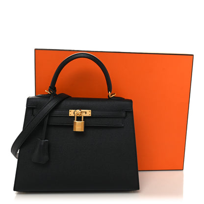Hermes Epsom Kelly Sellier 25 Black 11 of 11