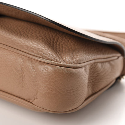 Gucci Pebbled Calfskin Medium Soho Flap Crossbody Camelia 6 of 12