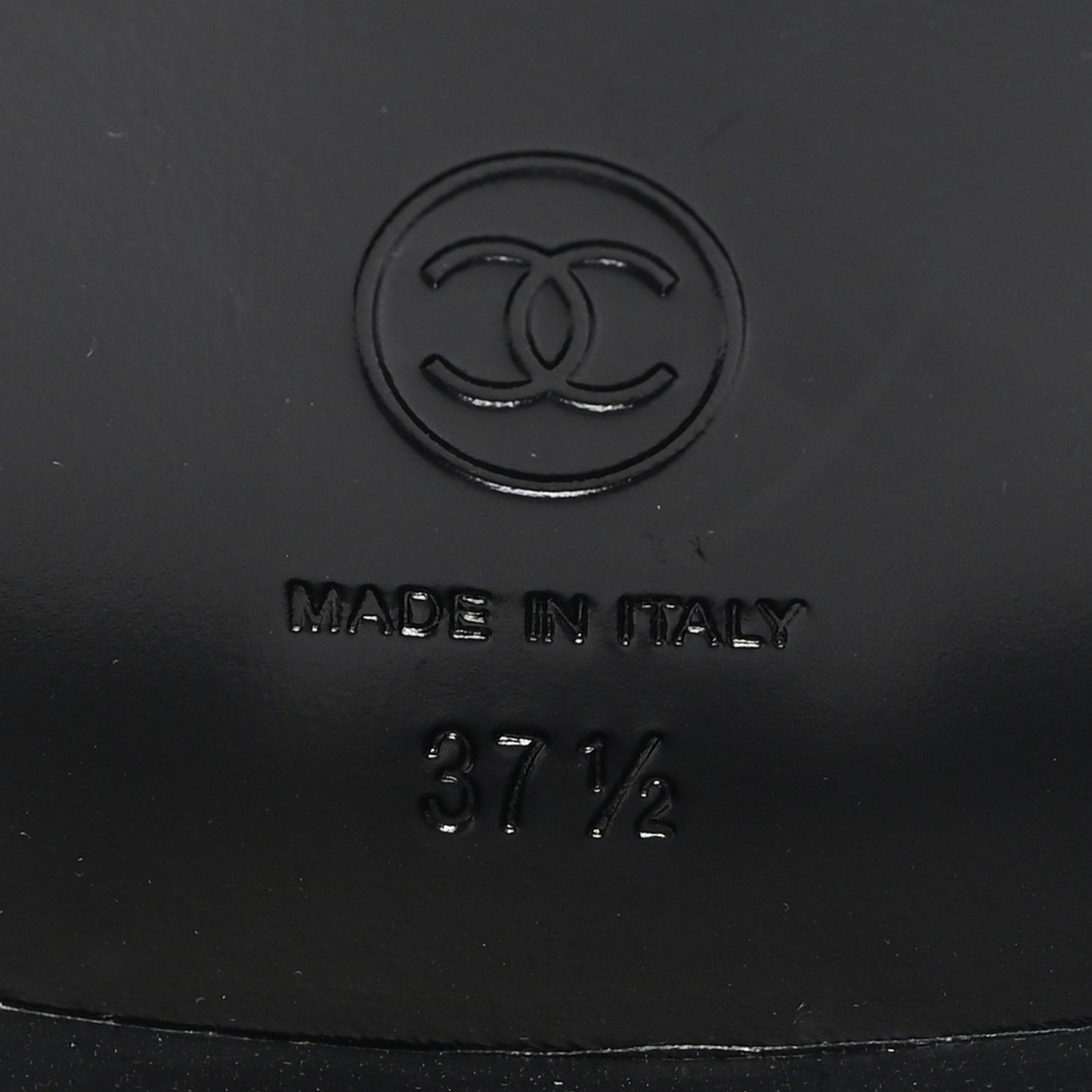 Shiny Calfskin Velvet Pearl Combat Short Boots 37.5 Black