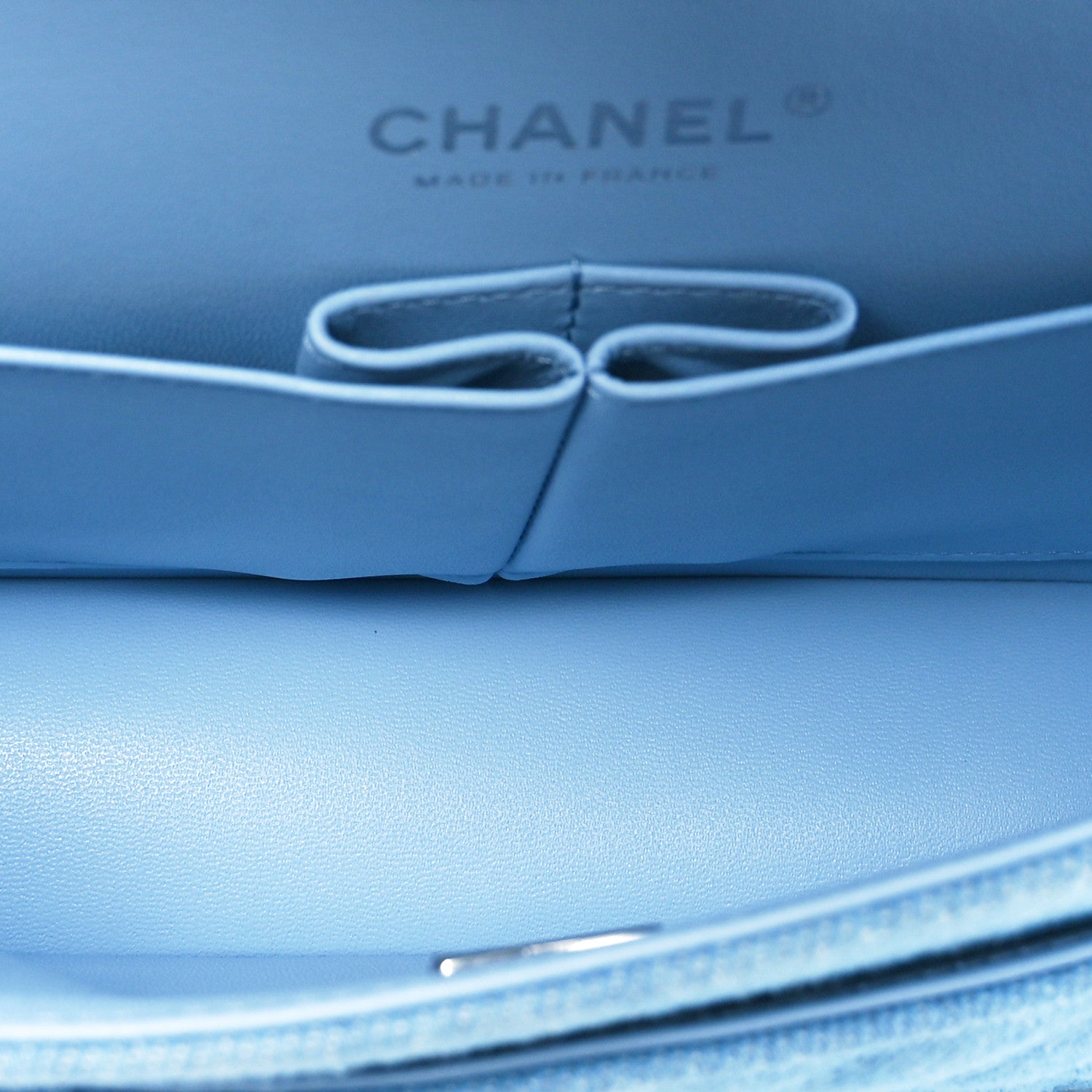 Chanel Denim Quilted Small Double Flap Blue 5 of 11