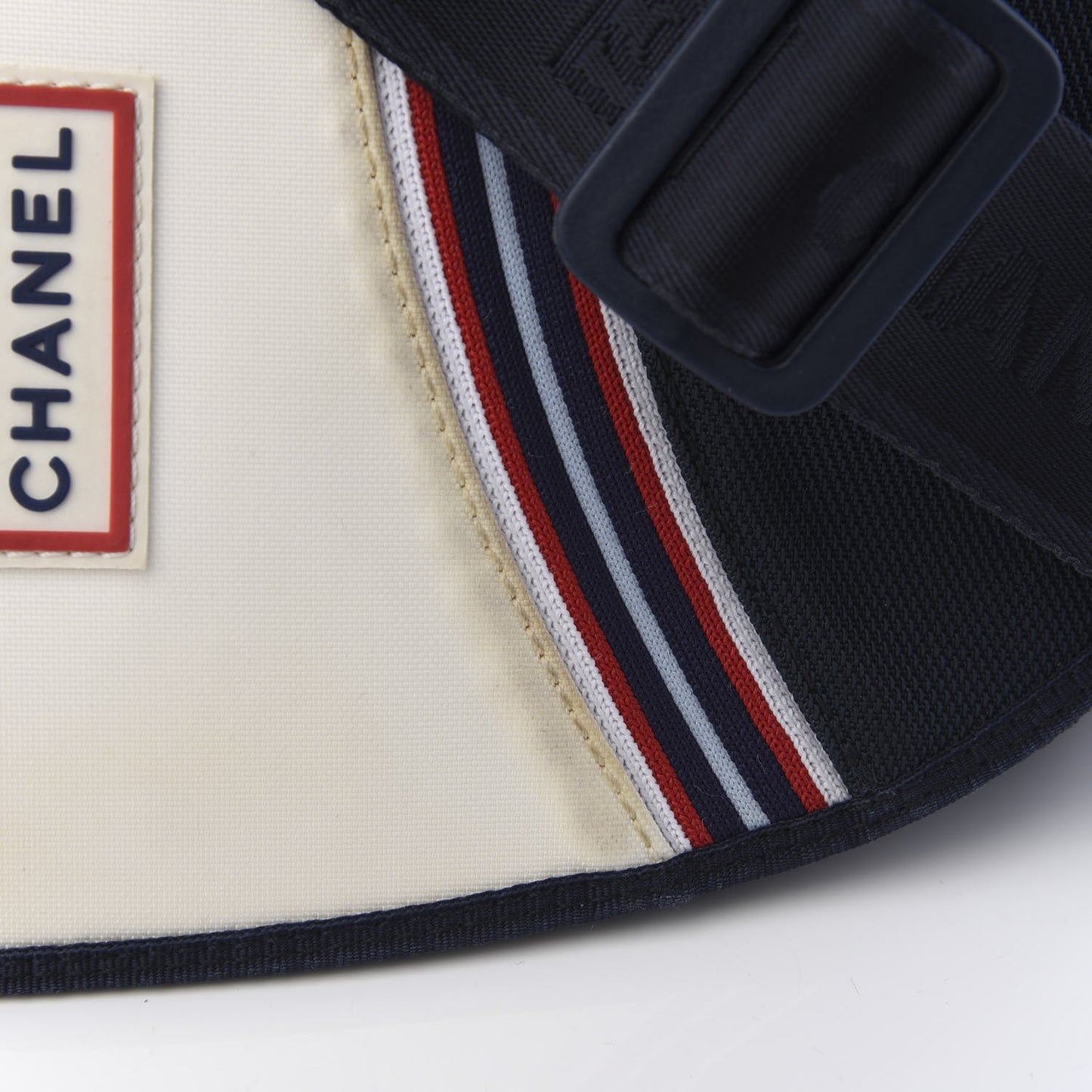 Canvas Nylon Expandable Sport Messenger Navy Off White