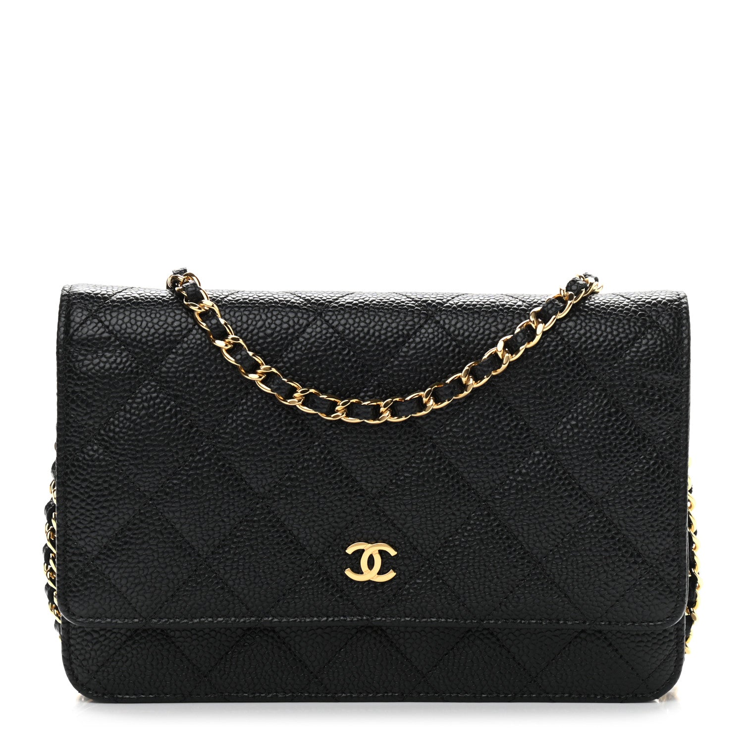 Chanel Caviar Quilted Wallet On Chain WOC Black 1 of 9