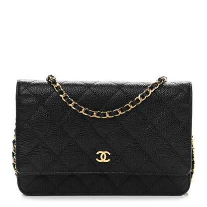 Chanel Caviar Quilted Wallet On Chain WOC Black 1 of 9