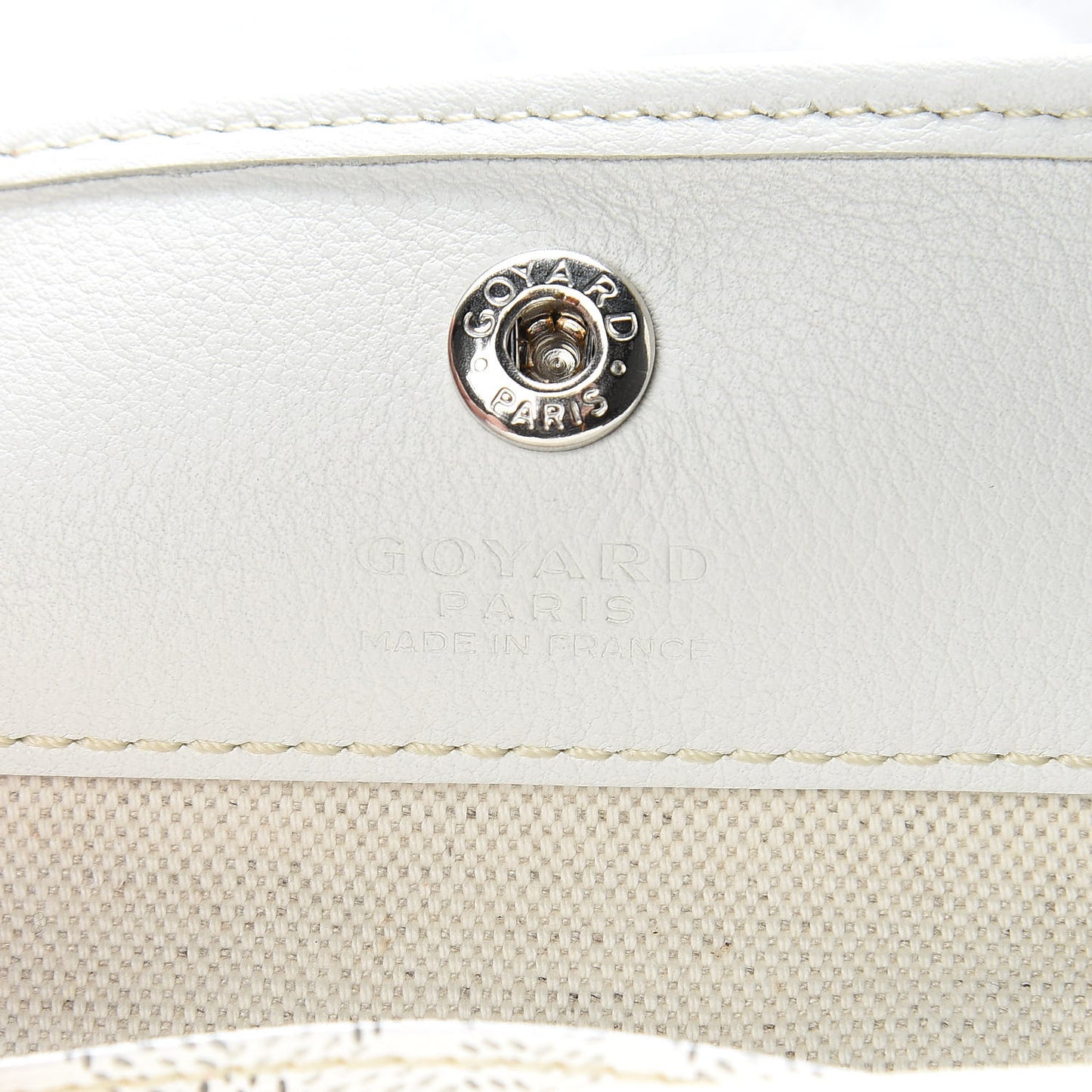 Goyardine Reversible Mini Anjou White