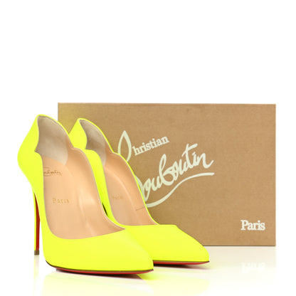 Christian Louboutin Calfskin Hot Chick 100 Pumps 38.5 Fluo 8 of 8