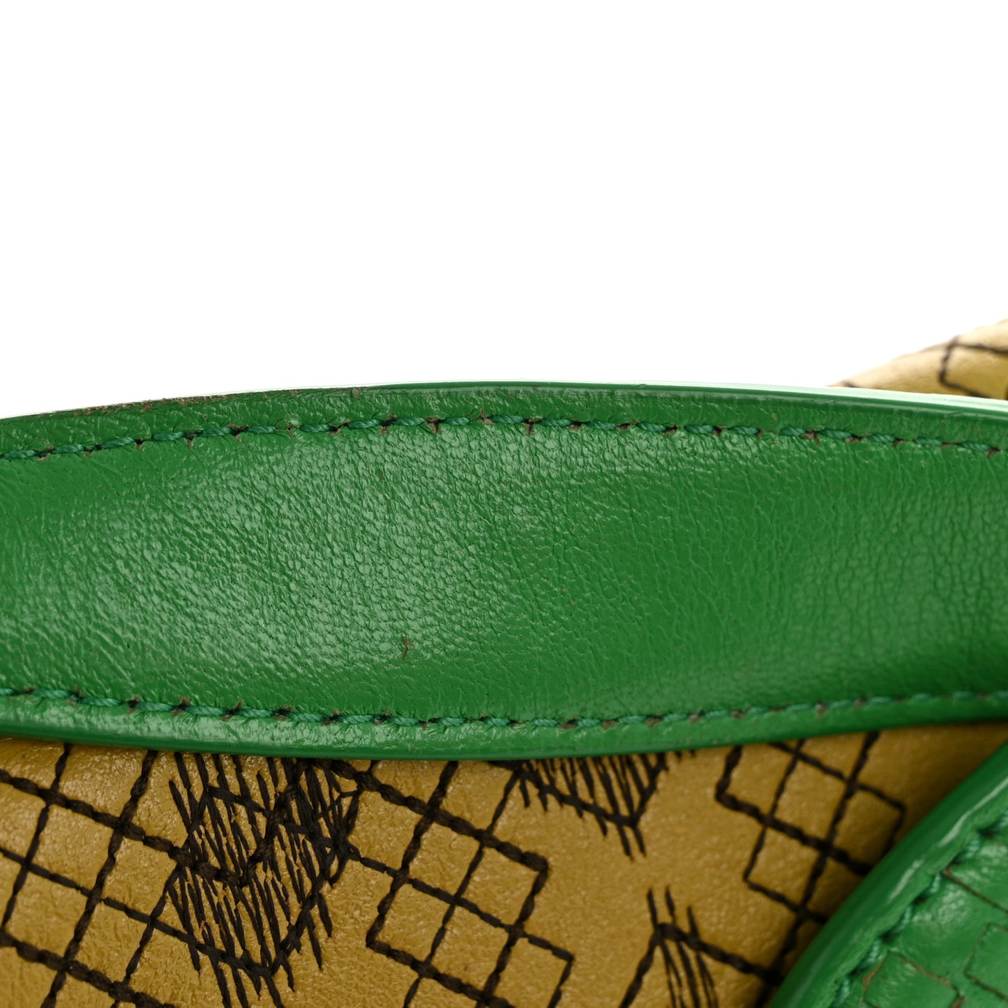 Lambskin Snakeskin Irish Madras Intrecciato Rialto Shoulder Bag Brown Green Multicolor
