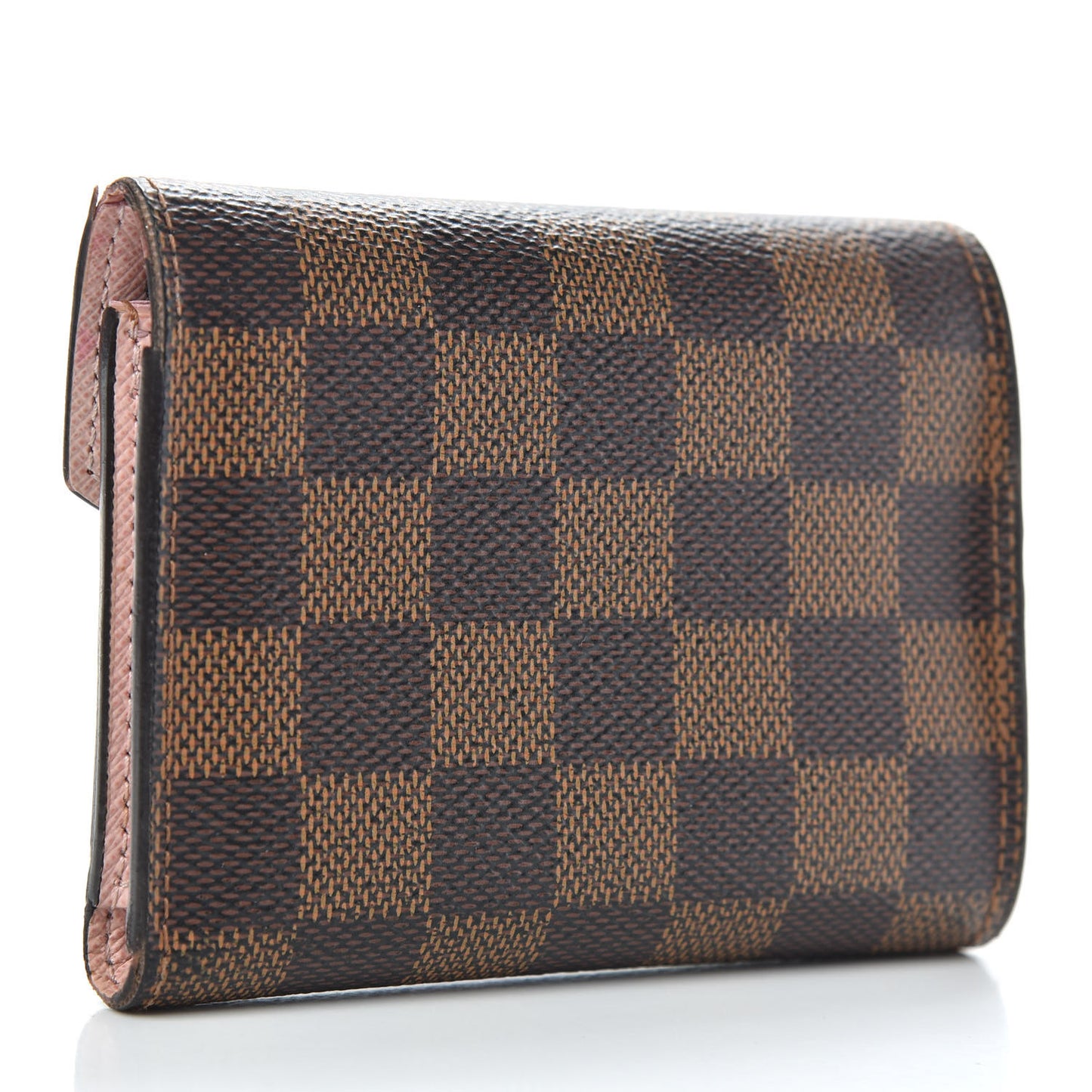 Damier Ebene Victorine Wallet Rose Ballerine