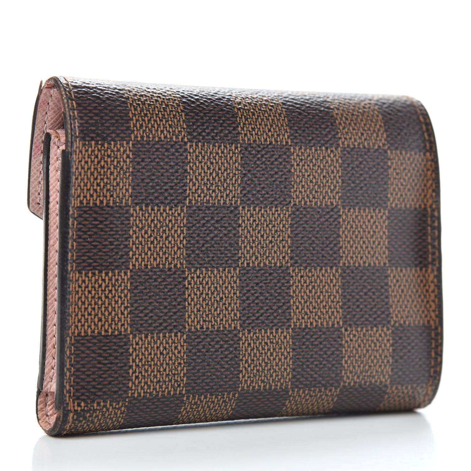 Louis Vuitton Damier Ebene Victorine Wallet Rose Ballerine 3 of 11