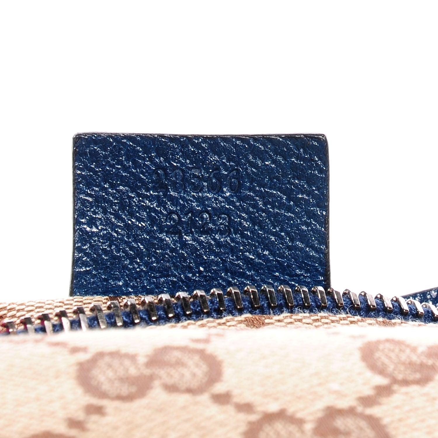 Gucci GG Monogram Web Double Pocket Belt Bag Blue 8 of 8