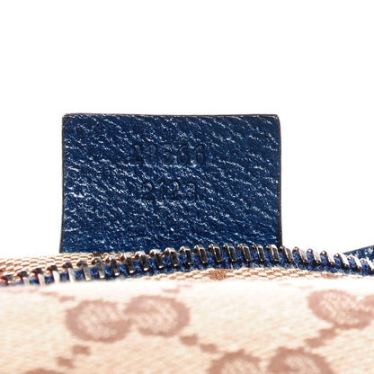 Gucci GG Monogram Web Double Pocket Belt Bag Blue 8 of 8
