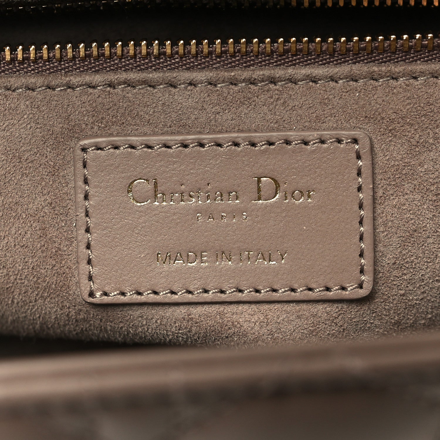 Christian Dior Lambskin Cannage Medium Lady Dior Warm Taupe 6 of 10