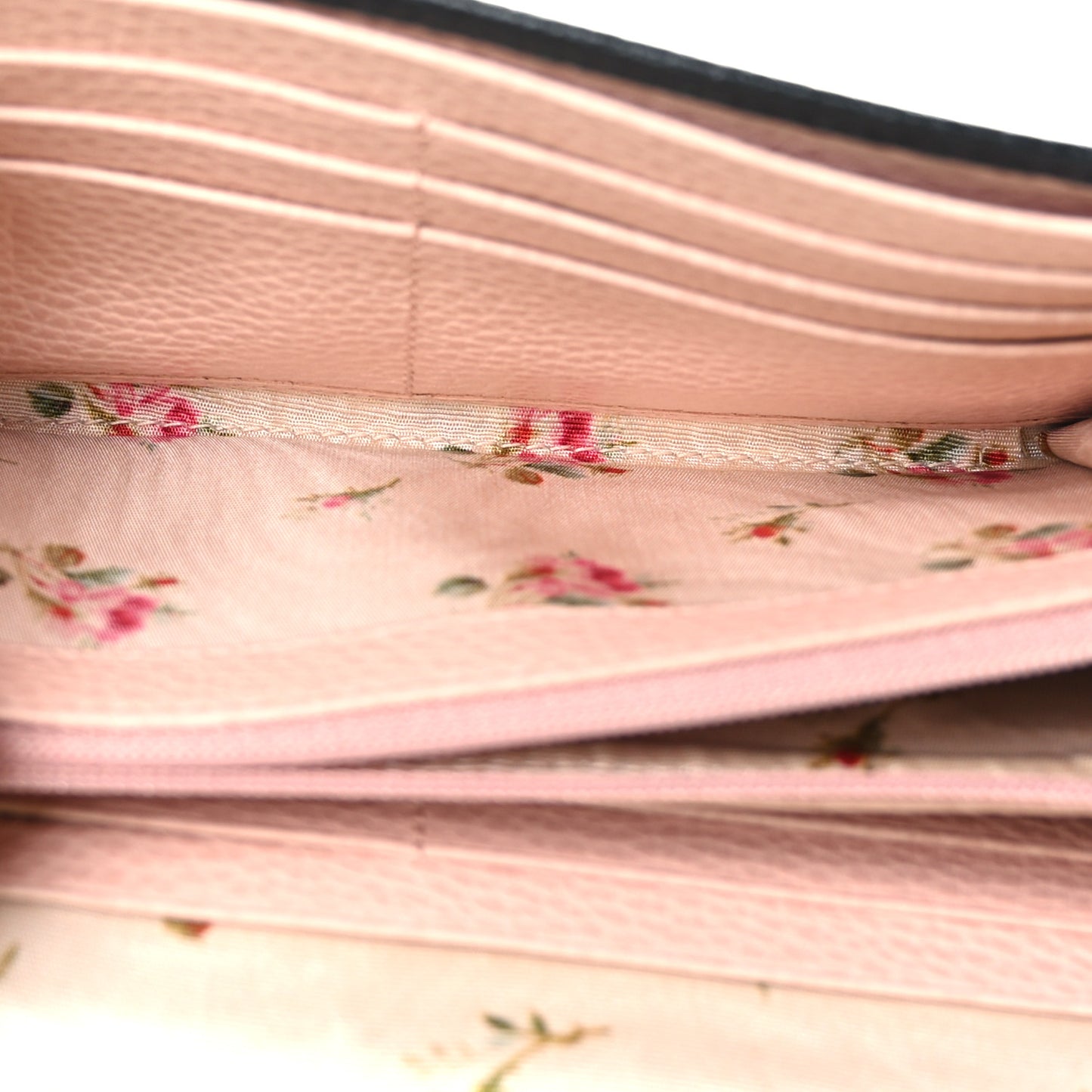 Calfskin Garden Continental Wallet Black