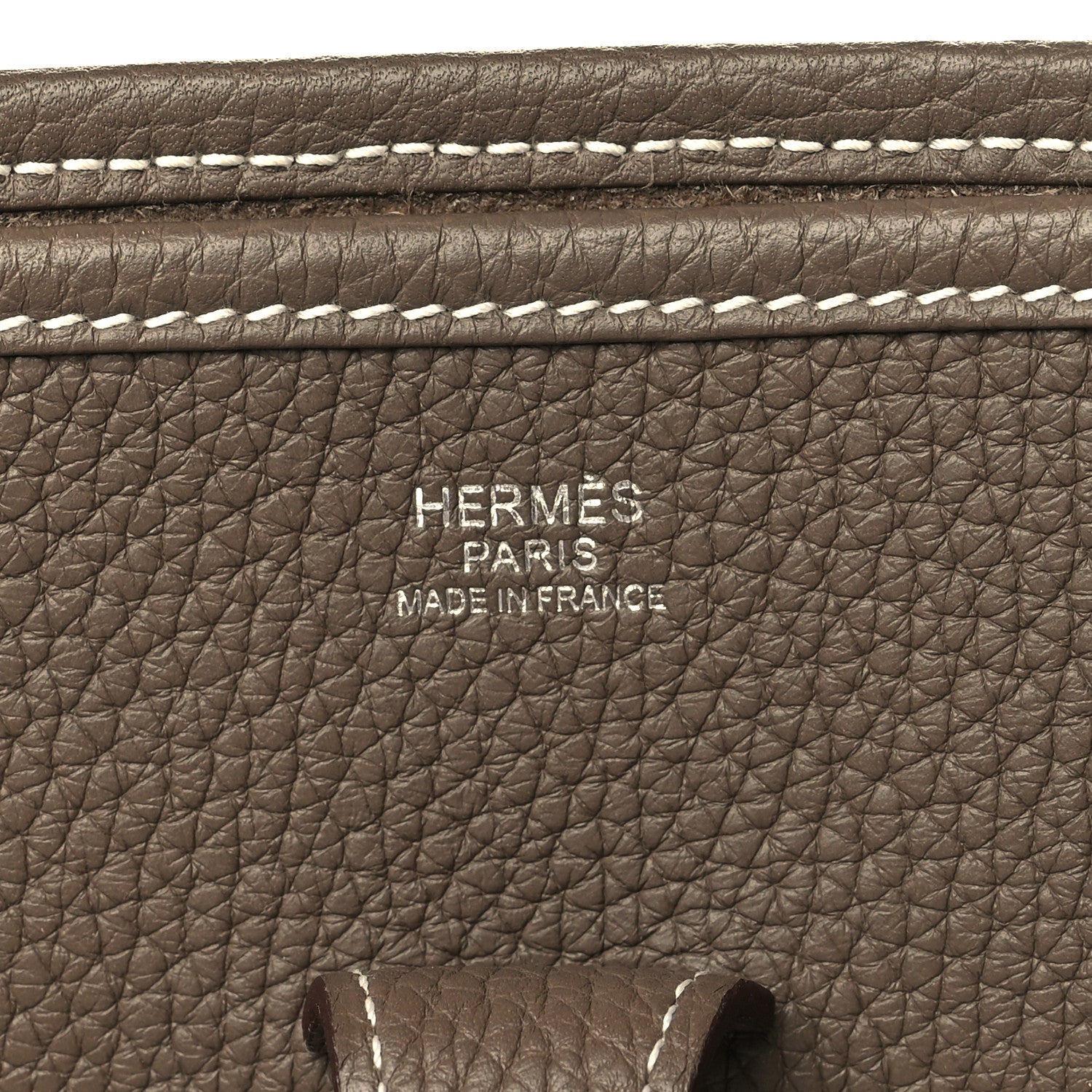 Hermes Taurillon Clemence Evelyne III PM Etoupe 6 of 10