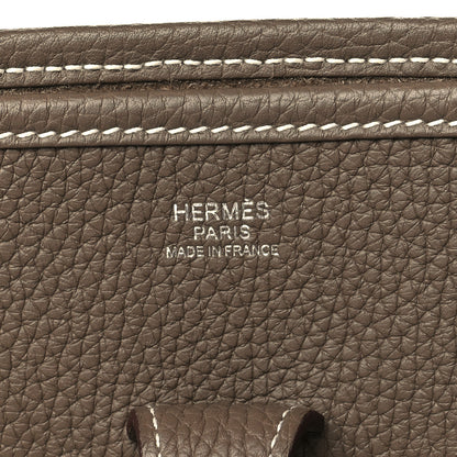 Hermes Taurillon Clemence Evelyne III PM Etoupe 6 of 10
