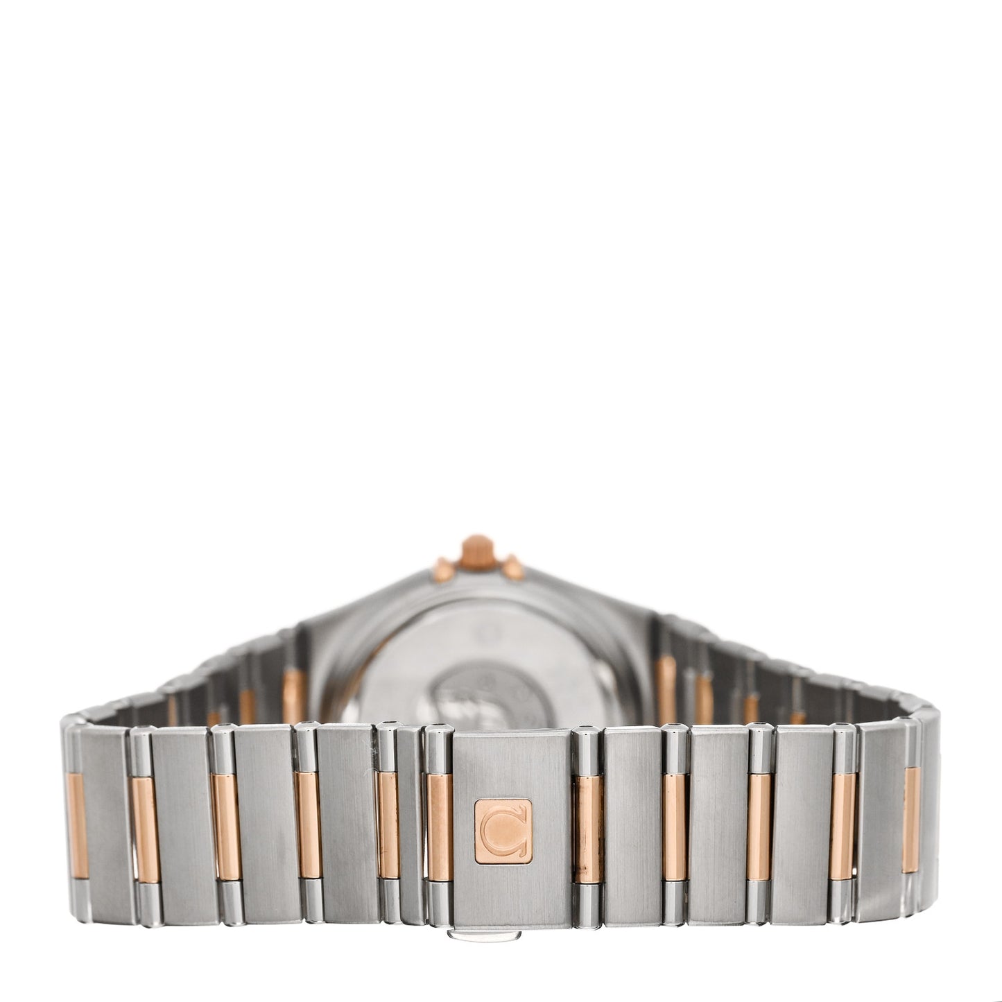 Stainless Steel 18K Red Gold Diamond Bezel Mother of Pearl 25mm Constellation Quartz Watch 111.25.26.60.55.001
