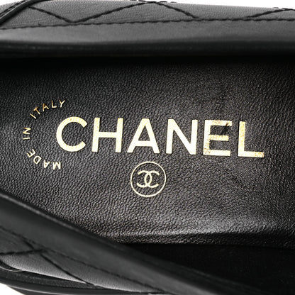 Chanel Calfskin Quilted CC Mocassin Loafers 40.5 Black 8 of 10