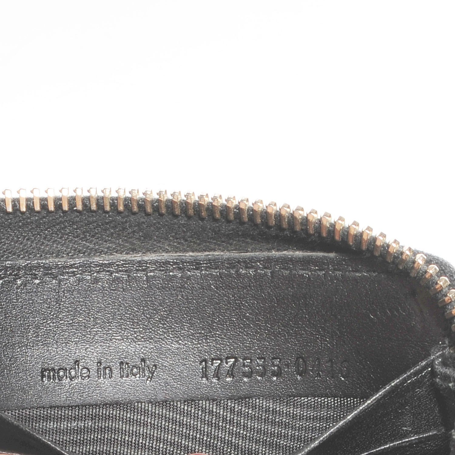 Saint Laurent Textured Patent Monogram Belle De Jour Zip Around Wallet Black 7 of 7