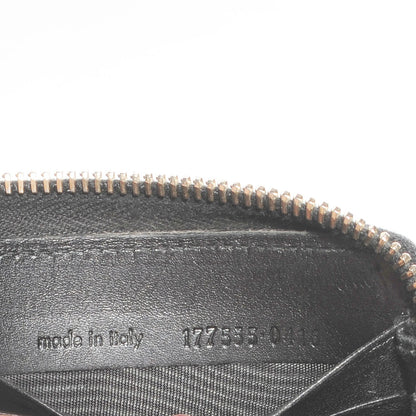 Saint Laurent Textured Patent Monogram Belle De Jour Zip Around Wallet Black 7 of 7