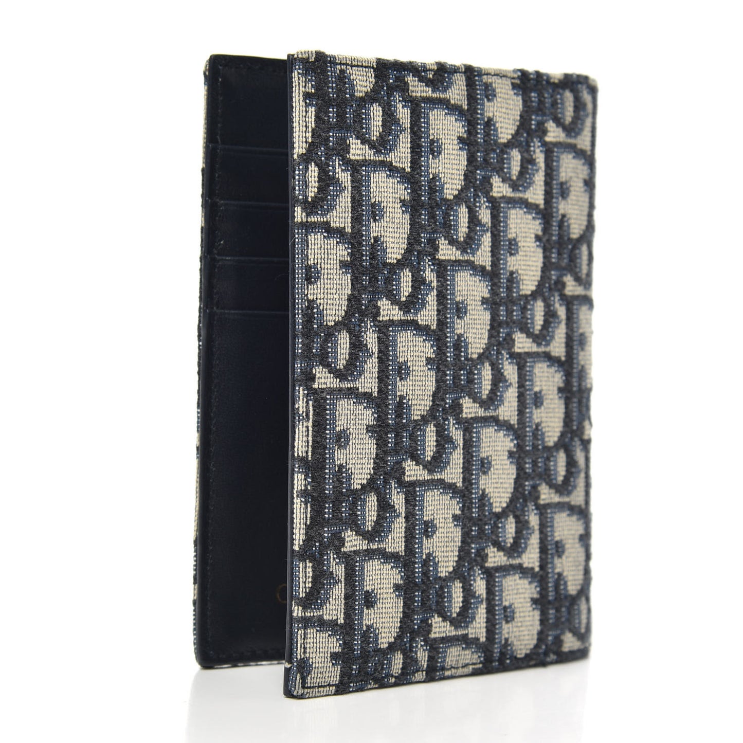 Oblique Passport Holder Blue