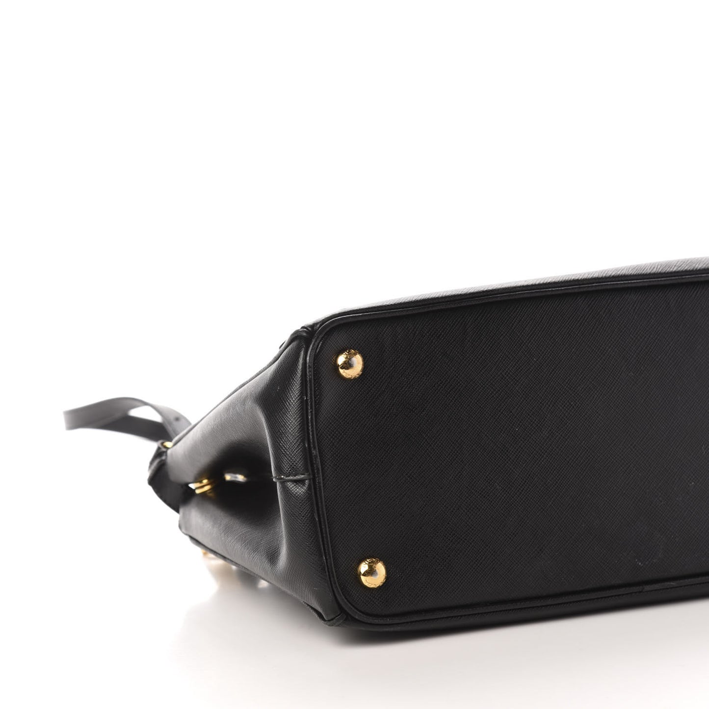 Saffiano Small Galleria Double Zip Tote Black