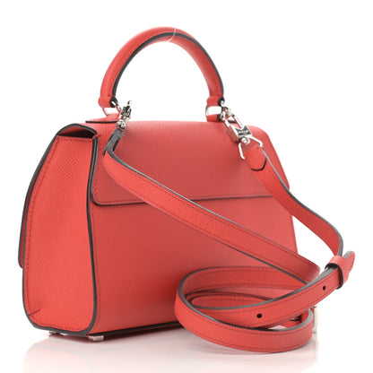Moynat Carat Calfskin Rejane BB Coral 3 of 10