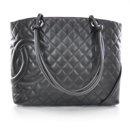 Chanel Calfskin Quilted Large Cambon Tote Black 1 of 9