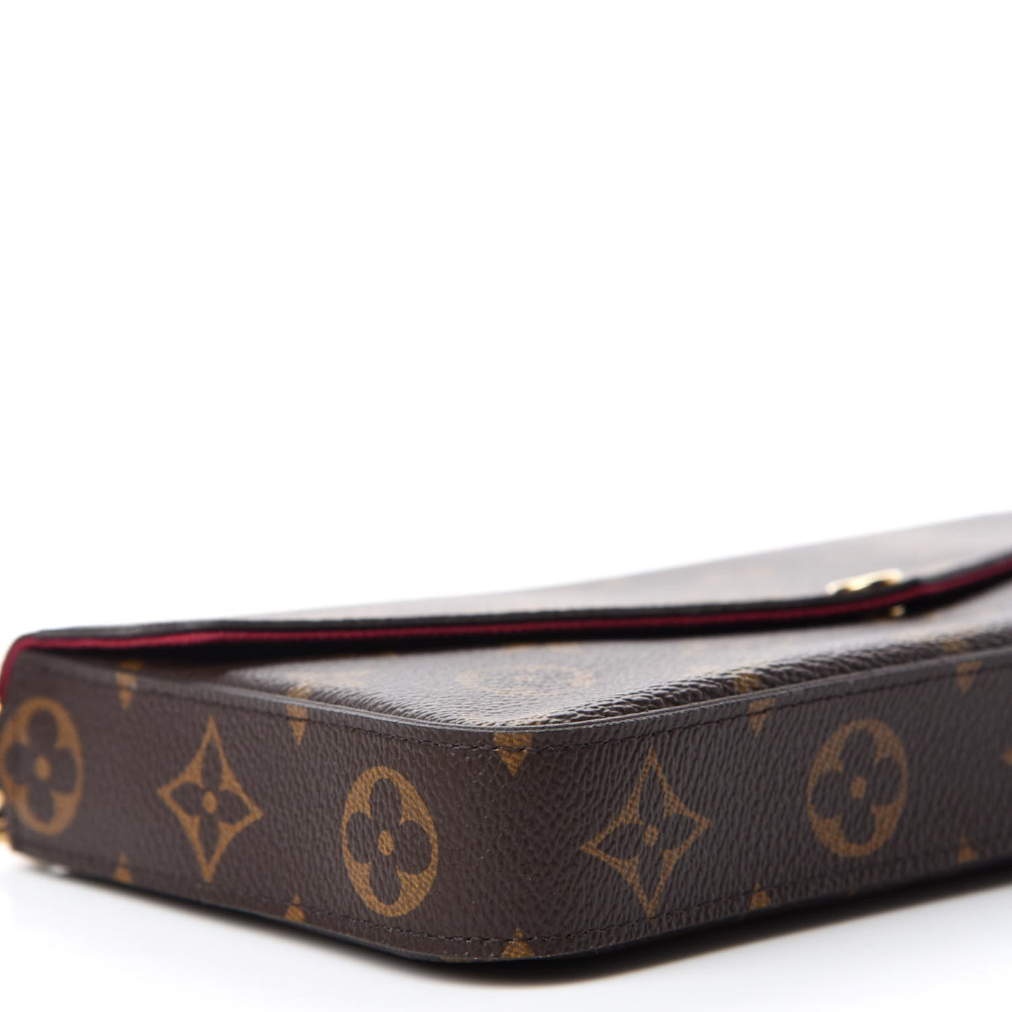Monogram Pochette Felicie Chain Wallet Fuchsia