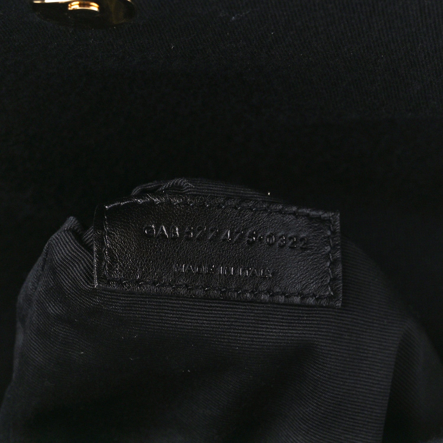 Saint Laurent Wool Jersey Quilted Medium Loulou Puffer Monogram Chain Black 7 of 10