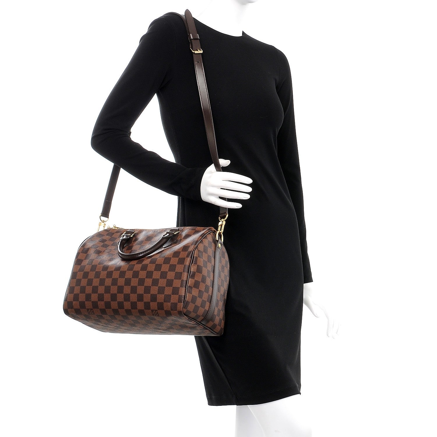 Louis Vuitton Damier Ebene Speedy Bandouliere 30 2 of 8