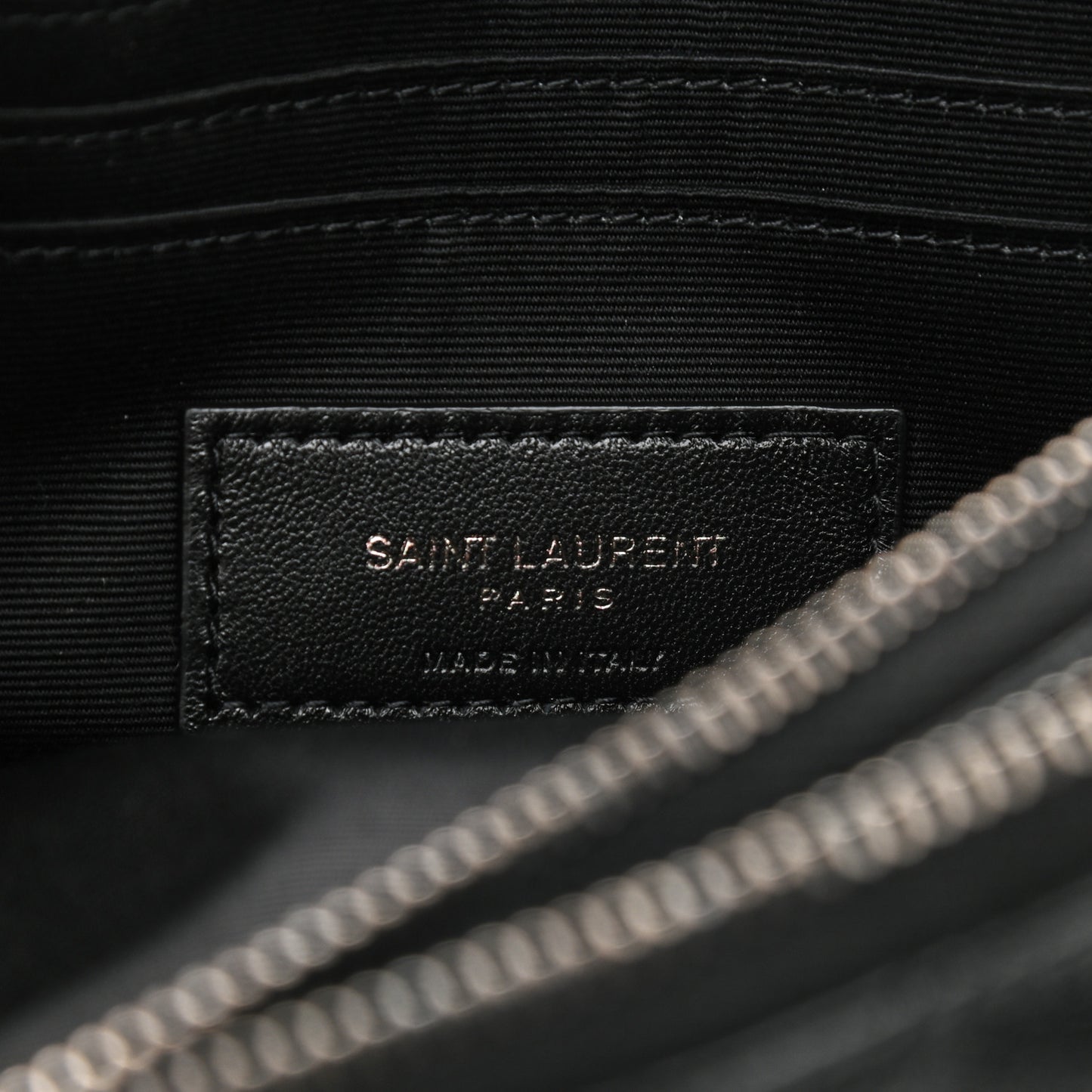 Grained Lambskin Quilted Mini Becky Double Zip Bag Black