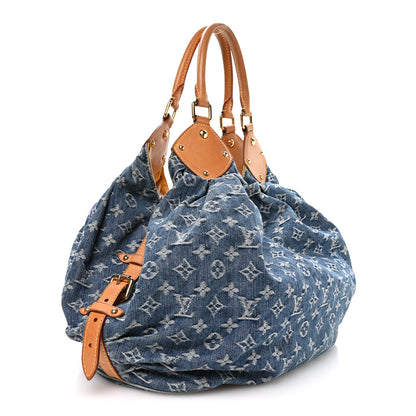 Louis Vuitton Denim Mahina XL Blue 2 of 9