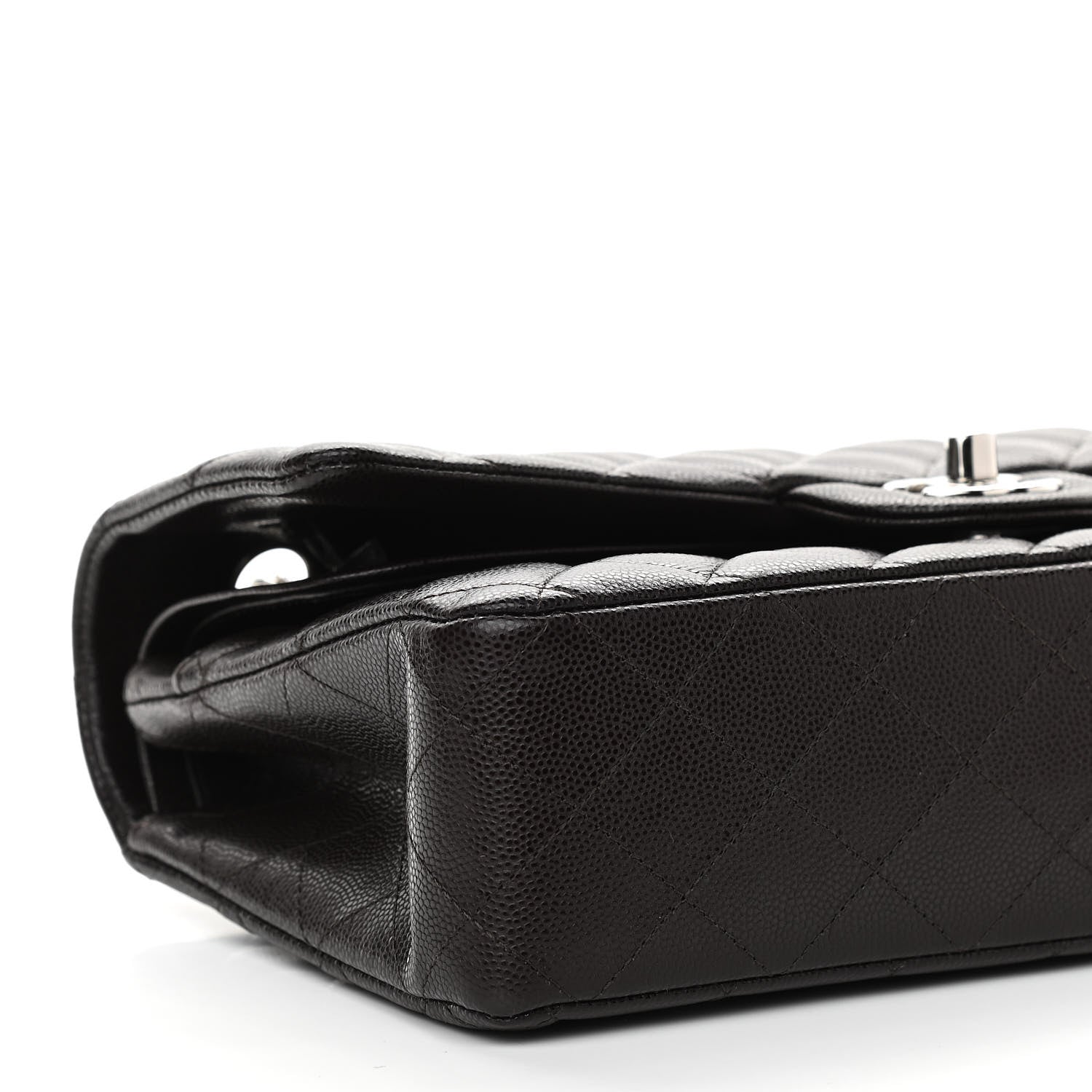 Chanel Caviar Quilted Medium Double Flap Black 9 of 12