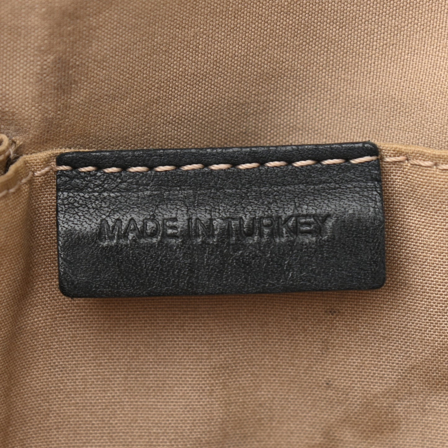 House Check Buckle Tote Black