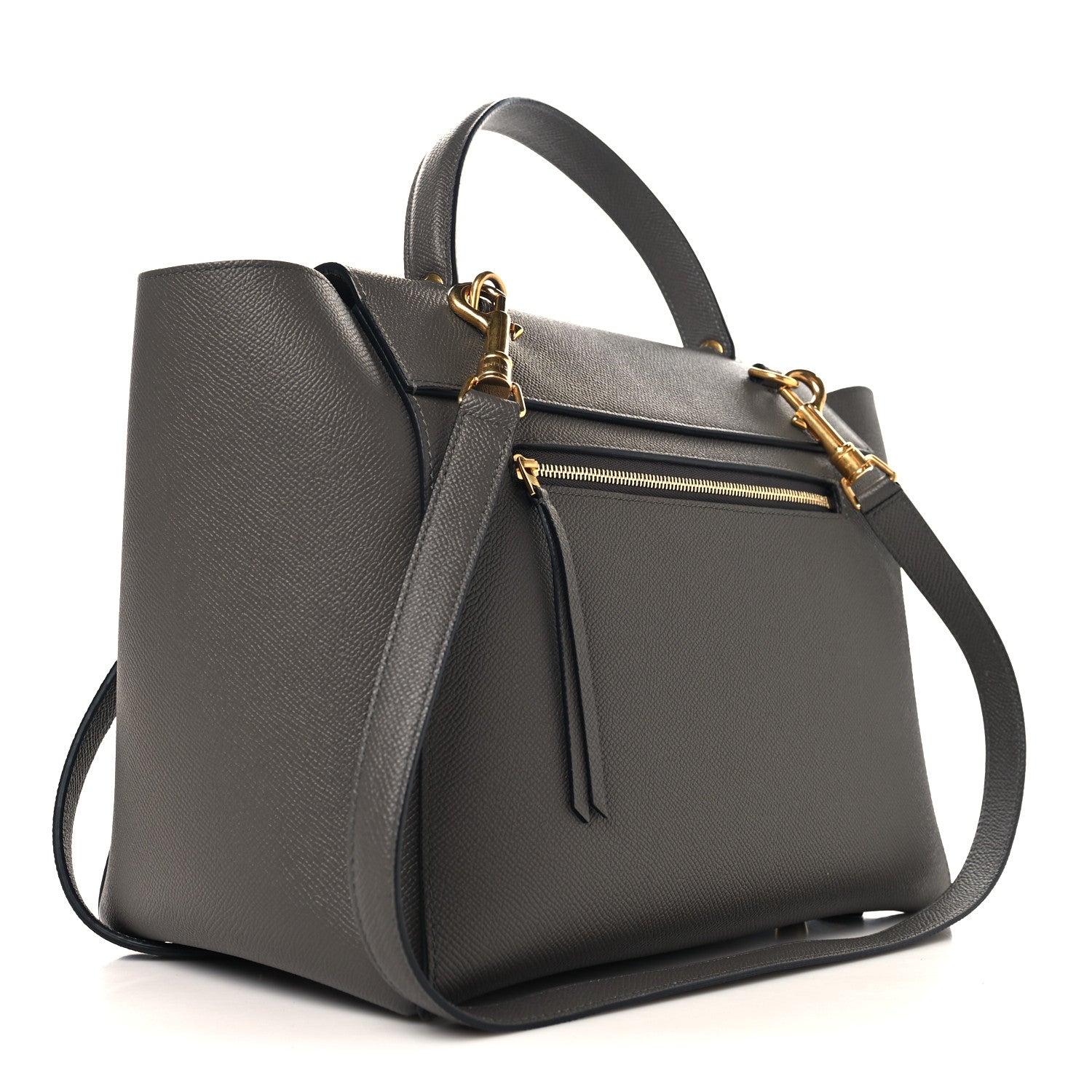 Celine Grained Calfskin Mini Belt Bag Grey 3 of 12
