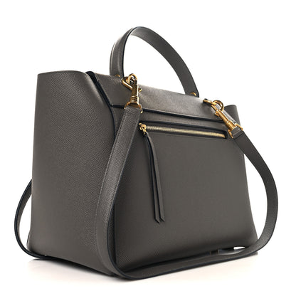 Celine Grained Calfskin Mini Belt Bag Grey 3 of 12