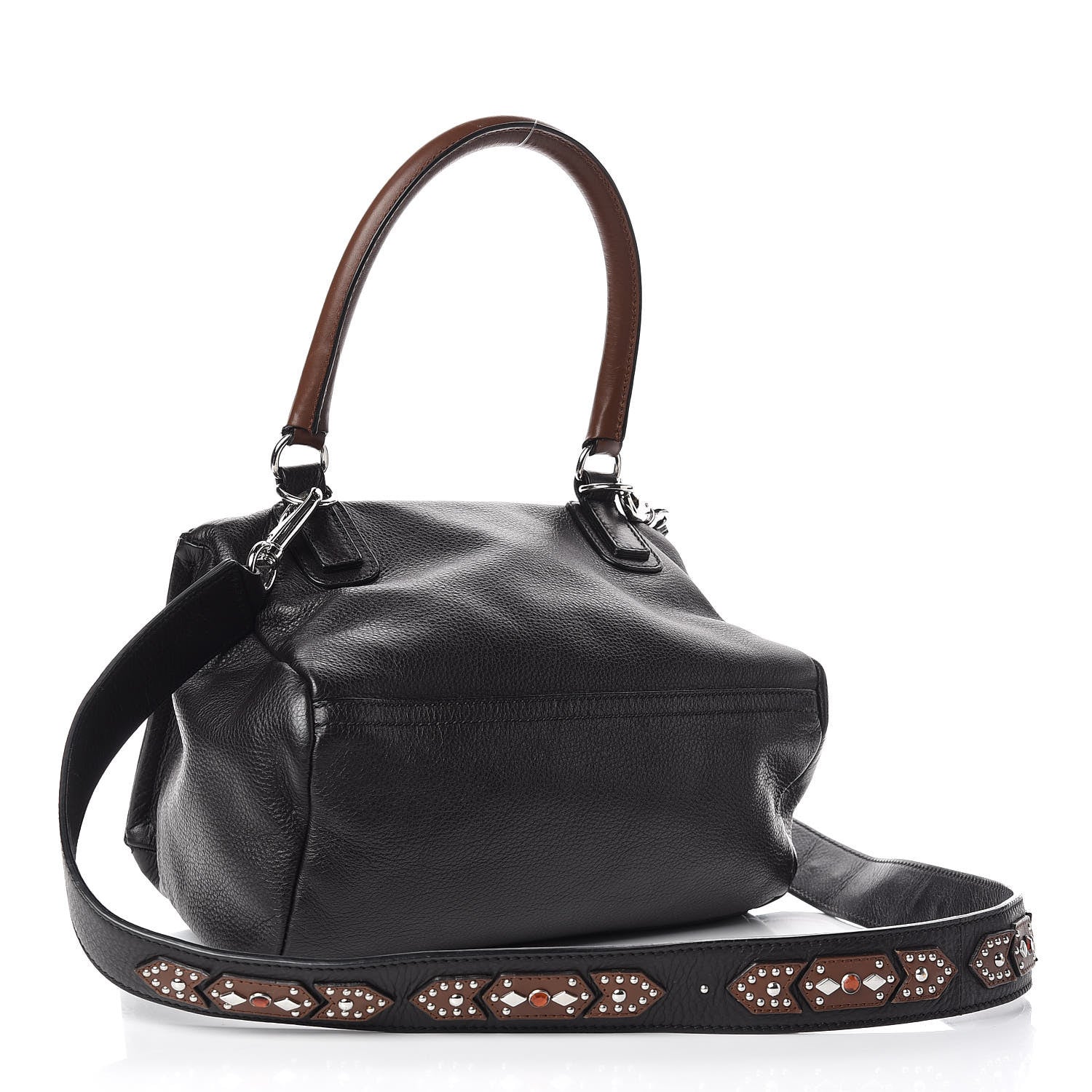 Givenchy Calfskin Small Studded Pandora Black Brown 3 of 10