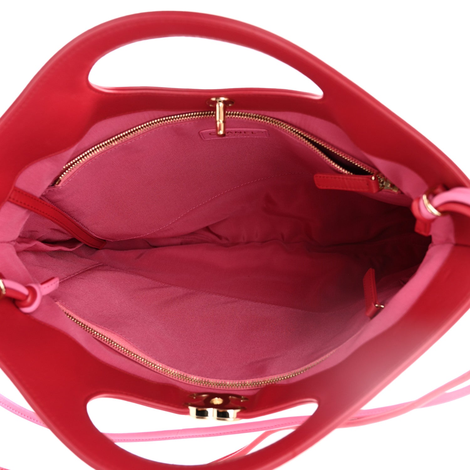 Chanel Lambskin Quilted Large 31 Shopping Bag Pink Light Red 5 of 10