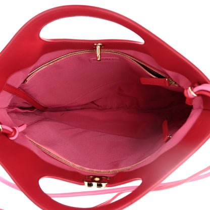 Chanel Lambskin Quilted Large 31 Shopping Bag Pink Light Red 5 of 10