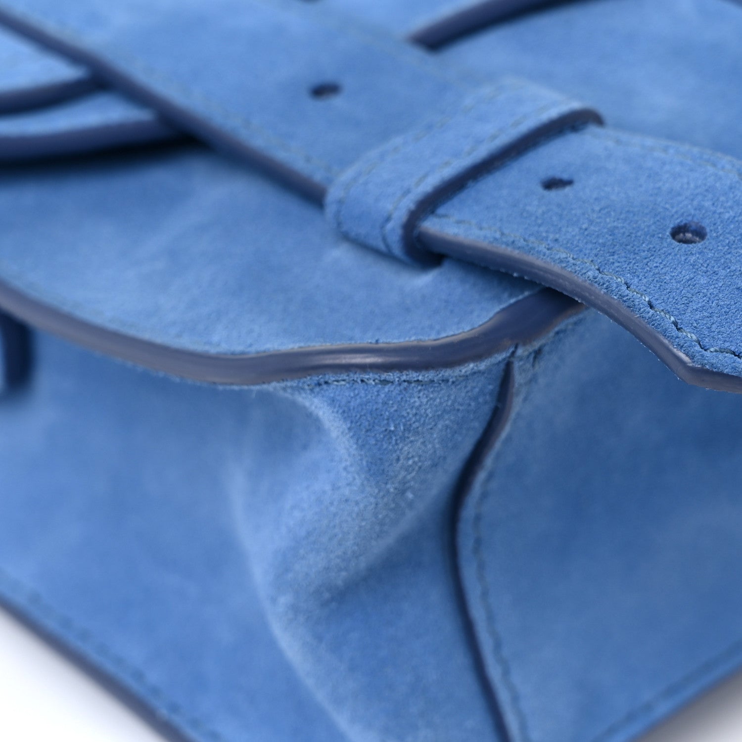 Proenza Schouler Suede PS1 Mini Pouch Messenger Bag Slate Blue 11 of 14